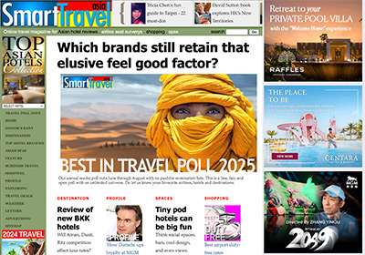 Advertising Positions for Smart Travel Asia Home Page