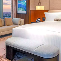 Solaire Resort North is the top hotel choice in Quezon City and ranks well against many Manila business hotels