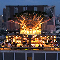 Bangkok roof bars guide: Lamaya — giant statues