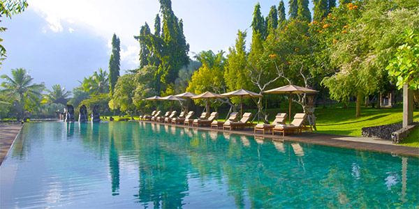 Pool at the Tanah Gajah resort in Ubud, Bali