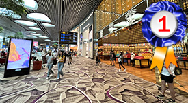 Singapore Changi, voted Best Airport worldwide 2024 in online frequent flyer poll