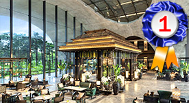 Sindhorn Kempinski Bangkok,  ranked No.1 as the Best Business Hotel in Asia in 2024 reader poll by Smart Travel Asia