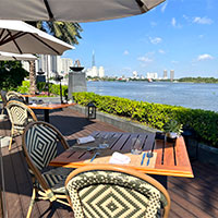 One of the best spots on Saigon River in our review is at the MIA luxury boutique hotel