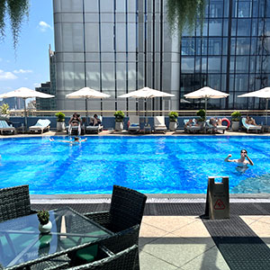 Sofitel Saigon Plaza has a large alfresco pool